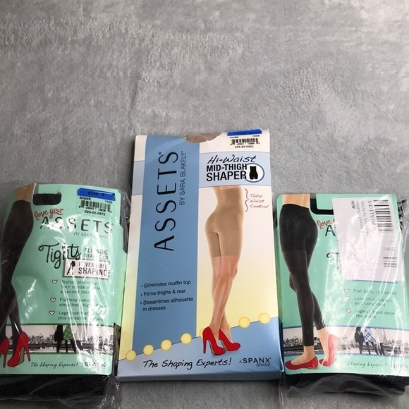 Assets by Sara Blakely Shaping Bundle Size 4 ( L ) BlackNew